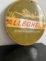 Fly Allegheny Airlines emaille reclamebord – vintage, Antiek en Kunst
