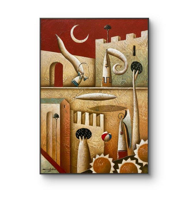 Carlo Mirabasso - La Gioia in un Attimo, Antiek en Kunst, Kunst | Schilderijen | Modern