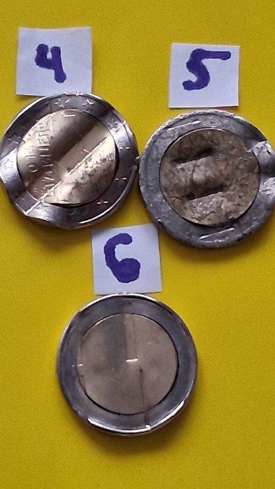 Europa. 2 Euro Various Years (3 coins with cancellation, Timbres & Monnaies, Monnaies | Europe | Monnaies euro