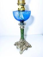 Wild & Wessel Kosmos W&W - Lampe à pétrole - Cristal, Métal,, Antiek en Kunst