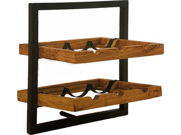 Veiling - Industriele Wandplank Wine Shelfie F – 35 X 35 C, Huis en Inrichting, Woonaccessoires | Wanddecoraties