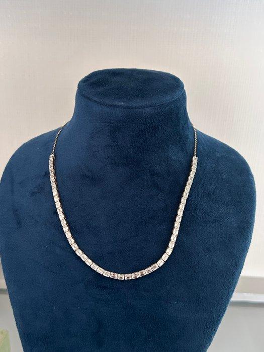 Halsketting - 14 karaat Geel goud - 11.68ct. tw. Diamant, Handtassen en Accessoires, Kettingen