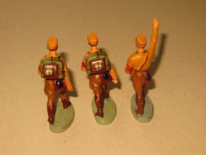 Elastolin - Figuur - Elastolin 3 soldats allemand défilant, Kinderen en Baby's, Speelgoed | Overig