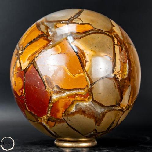 Very Rare Simbirzit - Sphere de Ouraganovski, en Russie-, Verzamelen, Mineralen en Fossielen