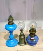 Petroleumlamp (3) - Glas, IJzer, Keramiek, Tin - olielampen, Antiek en Kunst