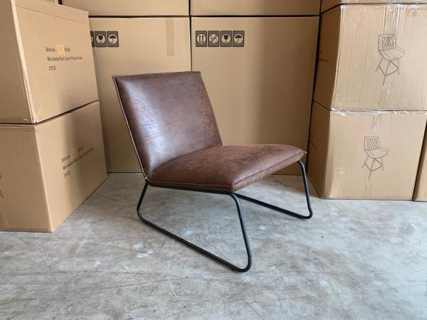 Veiling - Fauteuil Cas (2 stuks) Lounge - Stof - Bruin - Don, Huis en Inrichting, Fauteuils, Nieuw