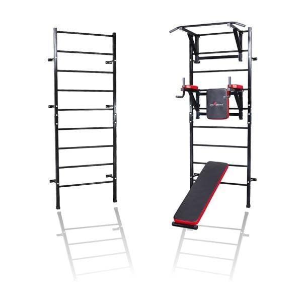 Multifunctionele trainingsladder met pull-up bar, dip sta..., Sport en Fitness, Turnen, Zwart, Nieuw, Overige typen, Ophalen of Verzenden