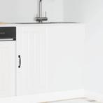 vidaXL Keuken onderkast Lucca bewerkt hout wit, Huis en Inrichting, Verzenden, Nieuw