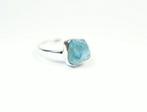 Neonblauw apatiet Ring / ruw / nieuw- 3.82 g - (1)