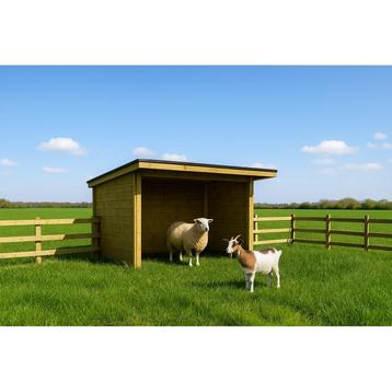 Houten schuilstal voor schapen en geiten - stalafmeting 3,20 beschikbaar voor biedingen