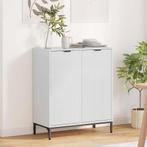 vidaXL Dressoir Hoogglans wit 69,5 x 33 x 82 cm Bewerkt hout, Huis en Inrichting, Verzenden, Nieuw