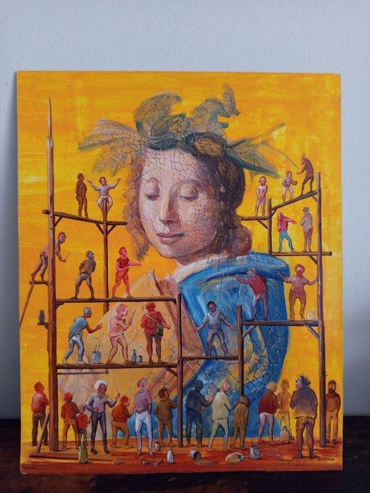 Corrado Simeoni (1938-2019) - Restauro, Antiek en Kunst, Kunst | Schilderijen | Modern