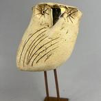 Ewa Budzowska - The owl - BIG- with 24carat gold), Antiek en Kunst