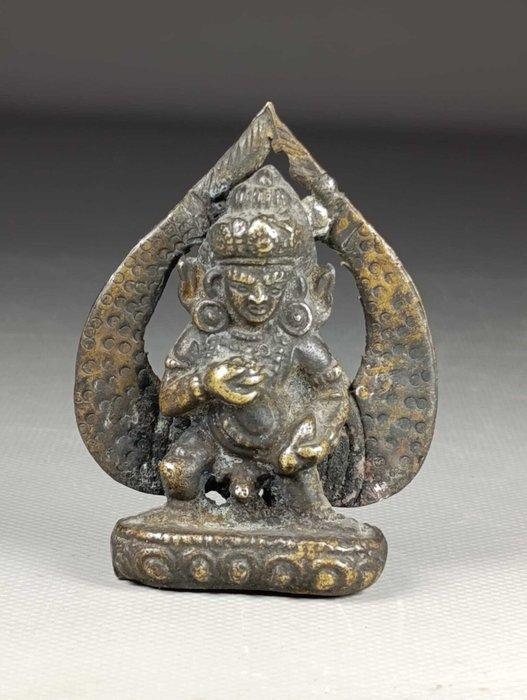 Statue jambhala - Brons - Nepal (Zonder minimumprijs), Antiek en Kunst, Antiek | Overige Antiek