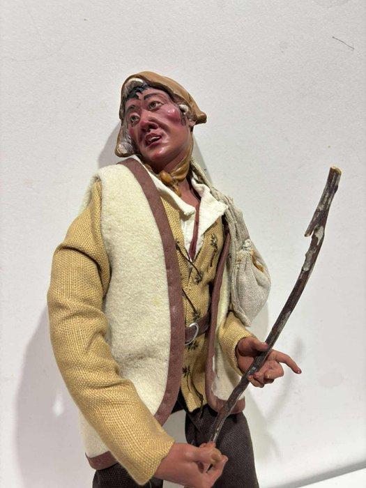 sculptuur, Presepe Napoletano - Pastore - Inizio XX secolo -, Antiek en Kunst, Kunst | Niet-Westerse kunst