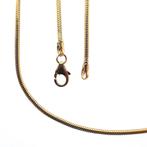 8 Krt. Slangenschakel ketting | 45 cm (slangenketting), Handtassen en Accessoires, Antieke sieraden, Goud, Ophalen of Verzenden