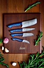 Set of FOUR, Hand-Forged with Old FOLDED Steel, Japanese, Antiek en Kunst, Antiek | Keukengerei