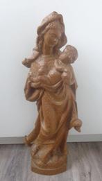 Snijwerk, Heiligenfigur Madonna , Maria Mutter Gottes mit, Antiek en Kunst