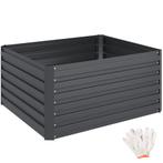 tectake Hoge plantenbak Blomma, 650l, verzinkt, 120x100x56cm, Verzenden, Nieuw