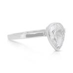 Ring - 18 karaat Witgoud - 1.01ct. tw. Diamant (Natuurlijk), Nieuw