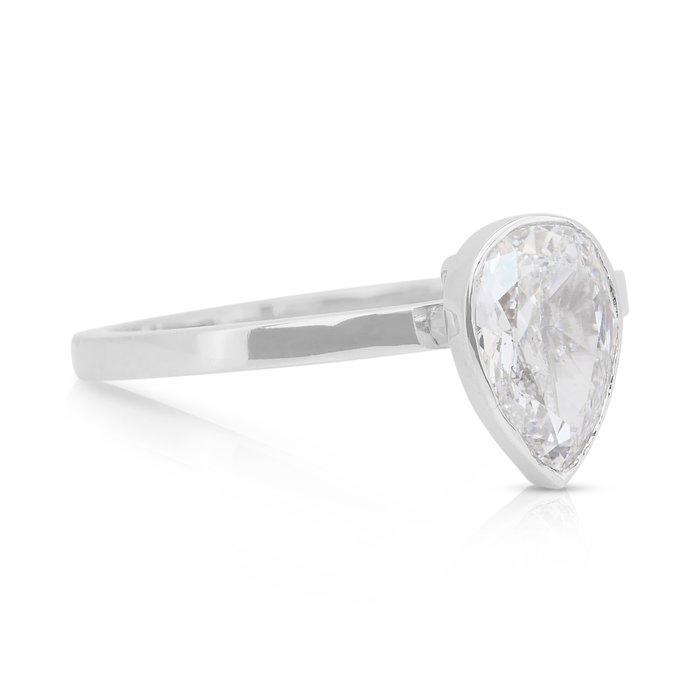 Ring - 18 karaat Witgoud - 1.01ct. tw. Diamant (Natuurlijk), Bijoux, Sacs & Beauté, Bagues
