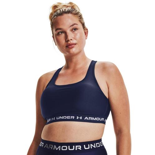 Under Armour Crossback Mid Bra-NVY - Maat XS, Kleding | Dames, Sportkleding, Blauw, Nieuw, Maat 34 (XS) of kleiner, Ophalen of Verzenden