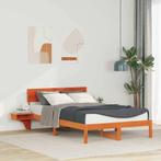 vidaXL Bedframe met nachttafels Wasbruin Massief grenenhout, Huis en Inrichting, Verzenden, Nieuw