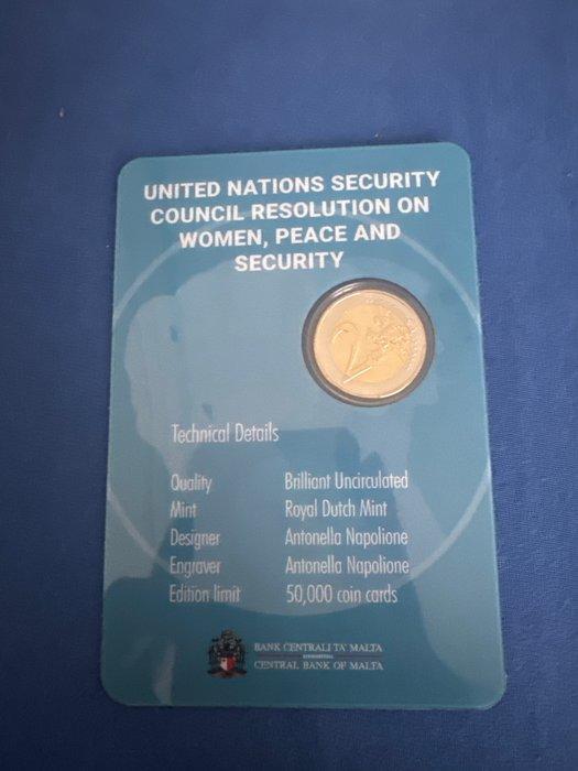 Malta. 2 Euro 2022 UN Resolution on Women (Zonder, Postzegels en Munten, Munten | Europa | Euromunten