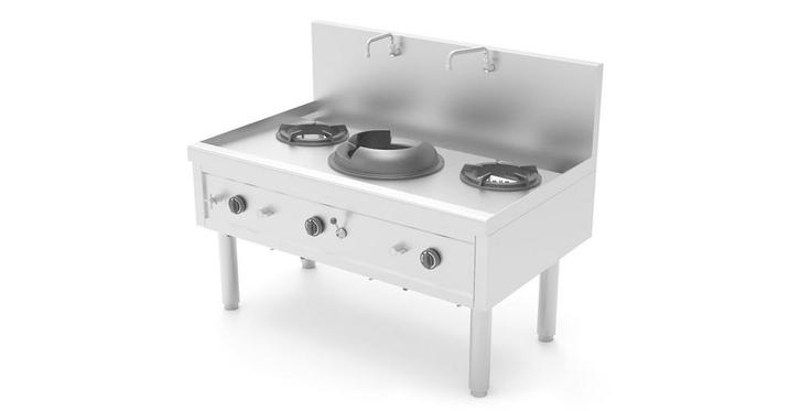 Wokfornuis | Gas | 1 Wokbrander + 2 Soepbranders | 45.9kW |, Zakelijke goederen, Horeca | Keukenapparatuur, Nieuw in verpakking