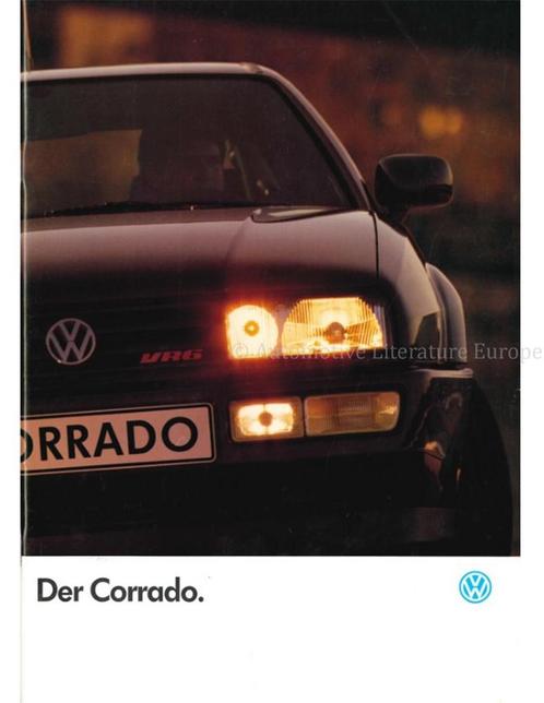 1992 VOLKSWAGEN CORRADO BROCHURE DUITS, Livres, Autos | Brochures & Magazines, Enlèvement ou Envoi
