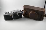 Leica, Leitz IIIc +  Elmar f=5cm 1,3.5 + custodia in Pelle