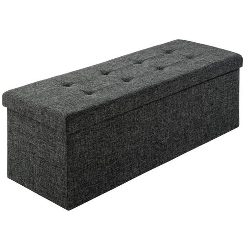 tectake Opvouwbare hocker van polyester met opbergruimte 110, Huis en Inrichting, Barkrukken, Verzenden