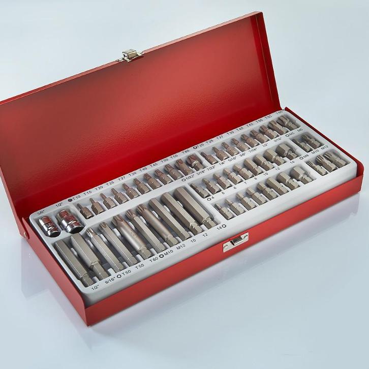 Smoos Doppenset 54-delig met torx, inbus en 12-kant inwendig, Doe-het-zelf en Bouw, Gereedschap | Handgereedschap, Ophalen of Verzenden
