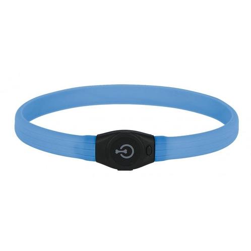 Maxi safe led-halsband langhaar, blauw, 65x1,5cm - kerbl, Dieren en Toebehoren, Honden-accessoires, Nieuw