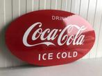 Grote ovale COCA COLA porseleinen email buitenreclamebord