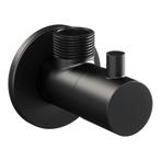 Hoekstopkraan Brauer Black Edition Compleet Met Slang Mat, Doe-het-zelf en Bouw, Sanitair, Ophalen of Verzenden, Nieuw, Chroom