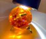 Decoratieve bal met een honingbij en Baltische barnstenen -, Verzamelen, Mineralen en Fossielen