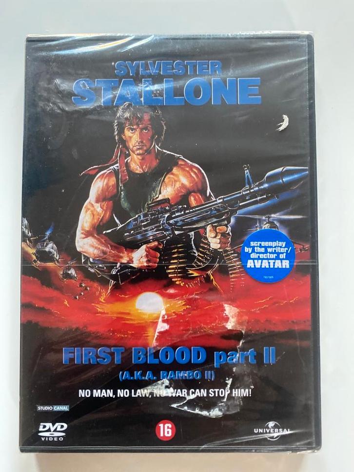 FIRST BLOOD PART 2 / RAMBO 2 (IN SEAL) (DVD), Cd's en Dvd's, Dvd's | Overige Dvd's, Gebruikt