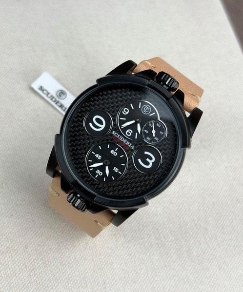 CT Scuderia - Due Tempi / Dual Time Cafe Racer Bullhead -, Handtassen en Accessoires, Horloges | Heren
