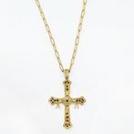 Ketting met hanger - 18 karaat Geel goud - 0.06ct. tw., Handtassen en Accessoires