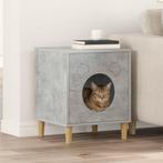 vidaXL Kattenhuis Beton 42,5 x 40 x 53 cm Bewerkt hout, Animaux & Accessoires, Verzenden