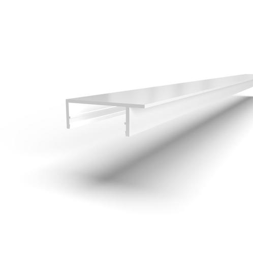 Afdekkap bovenzijde met lip-4500 mm-Wit gelijkend RAL 9010, Bricolage & Construction, Vitres, Châssis & Fenêtres, Envoi