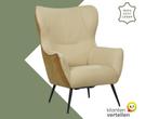 Leren fauteuil Flair Duo, Huis en Inrichting, Eigentijds, Modern, Retro, Romantisch, Nieuw, Ophalen of Verzenden, 75 tot 100 cm