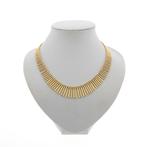 18 Krt. Gouden Cleopatra collier | 45 cm (schakelketting), Ophalen of Verzenden