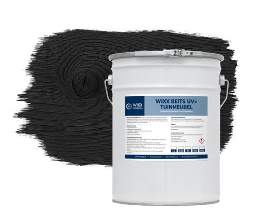 Wixx Tuinmeubelbeits UV+ Zwart 20L, Doe-het-zelf en Bouw, Verf, Beits en Lak, Zwart, Nieuw, Verzenden