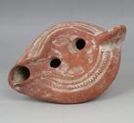 Chrisitian Terracotta Olie lamp, Type Bussière E VIII 8