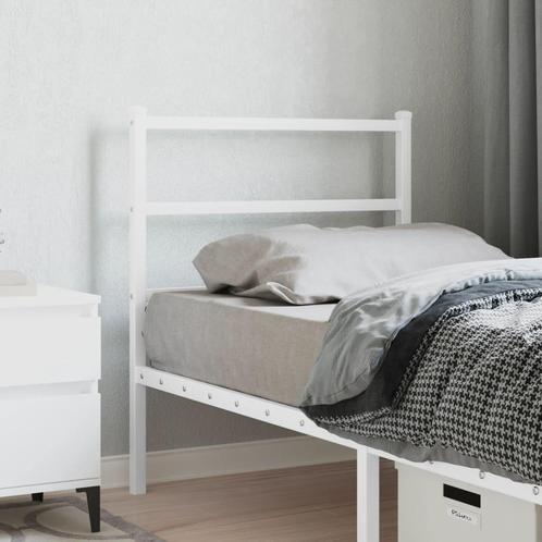 vidaXL Tête de lit métal blanc 75 cm, Maison & Meubles, Chambre à coucher | Lits, Neuf, Envoi
