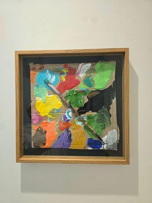 Robert Sgarra -  NO RESERVE PRICE Palette de couleurs, Antiquités & Art, Art | Peinture | Moderne