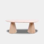 Tafel organisch eikenhout  Set Kegelpoot  300x125, Huis en Inrichting, Nieuw