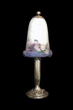 MULLER Frères - Lampe de table - Laiton laqué